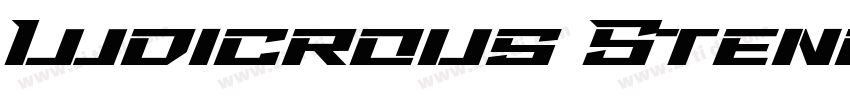 Ludicrous Stencil字体转换